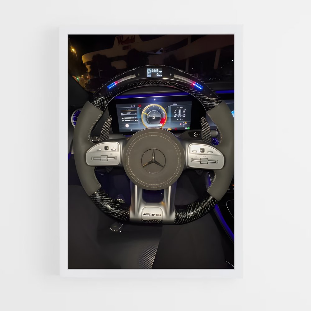 Poster Commande Précise – affiche Mercedes (vue 3)